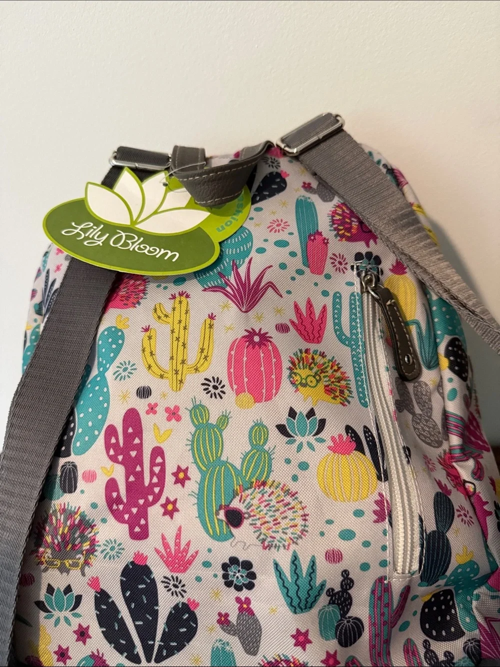 Lily Bloom Cactus Critter Print Colorful Hedgehog Mini Backpack New NWT